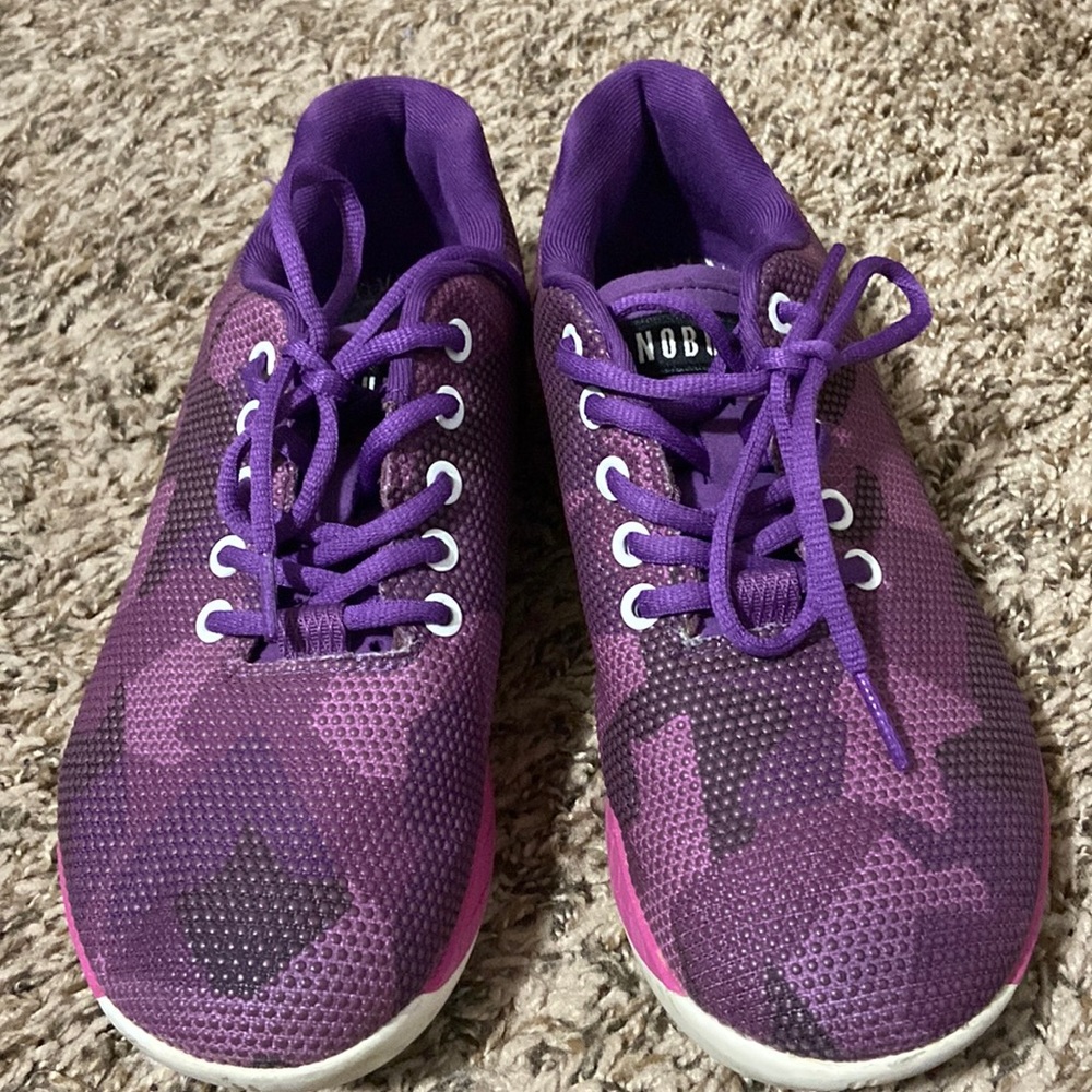 Pink/Purple camo Nobull size 9 shoes